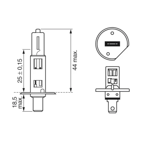 BEC 12V H1 55W PURE LIGHT BOSCH