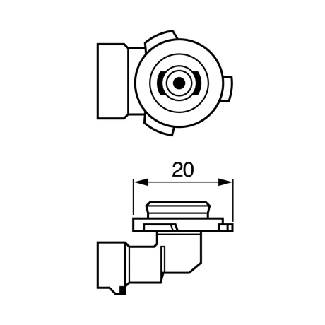 BEC 12V H10 42W PURE LIGHT BOSCH