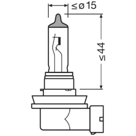 BEC 12V H11 55 W ORIGINAL BLISTER 1 BUC OSRAM