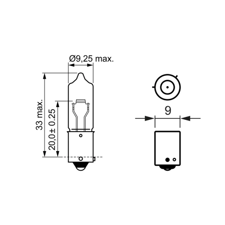 BEC 12V H21W 21W PURE LIGHT SET 10 BUC BOSCH