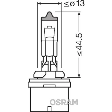 BEC 12V H27/1 27 W ORIGINAL OSRAM
