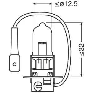 BEC 12V H3 55 W ORIGINAL OSRAM