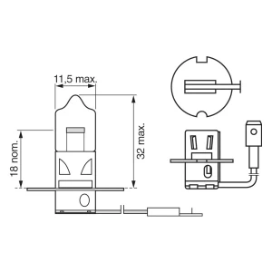 BEC 12V H3 55W PURE LIGHT BOSCH
