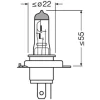 BEC 12V H4 60/55 W ORIGINAL OSRAM