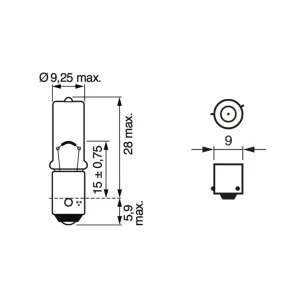BEC 12V H6W 6W PURE LIGHT SET 10 BUC BOSCH