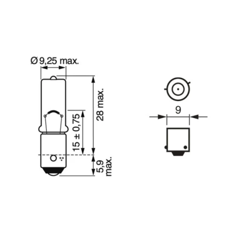 BEC 12V H6W 6W PURE LIGHT SET 10 BUC BOSCH
