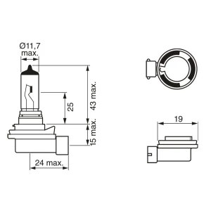 BEC 12V H8 35W PURE LIGHT BOSCH