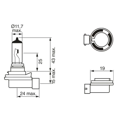 BEC 12V H8 35W PURE LIGHT BOSCH
