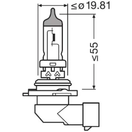 BEC 12V HB4 51 W ORIGINAL OSRAM