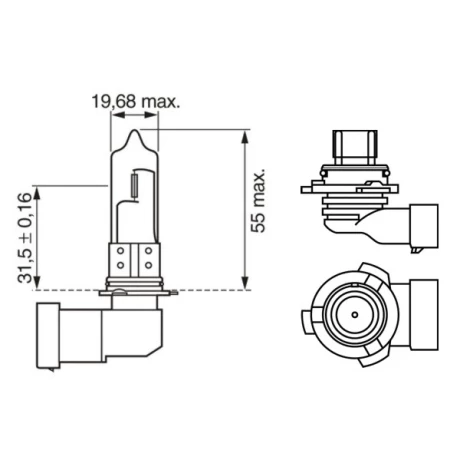 BEC 12V HB4 51W PURE LIGHT BOSCH