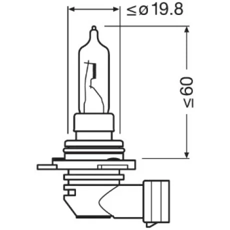 BEC 12V HIR2 PX22D 55W ORIGINAL OSRAM