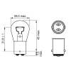 BEC 12V P21W 21W PURE LIGHT SET 10 BUC BOSCH