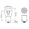 BEC 12V PY21W 21W PURE LIGHT SET 10 BUC BOSCH