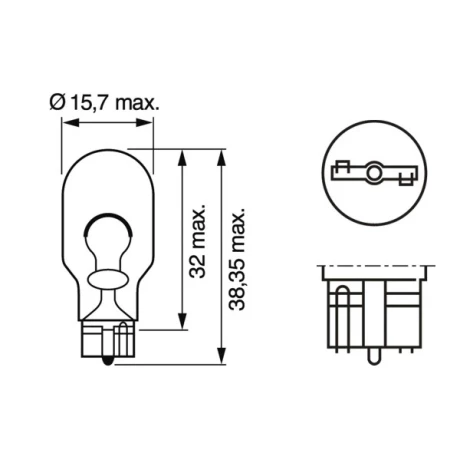 BEC 12V W16W 16W PURE LIGHT SET 10 BUC BOSCH