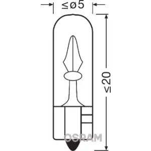 BEC 12V W2.3W ORIGINAL SET 10 BUC OSRAM
