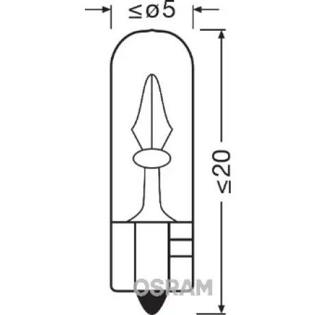 BEC 12V W2.3W ORIGINAL SET 10 BUC OSRAM