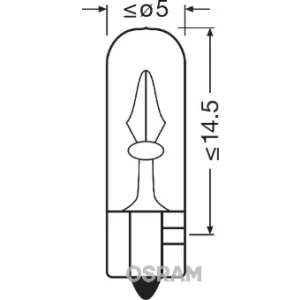 BEC 12V W2W ORIGINAL SET 10 BUC OSRAM