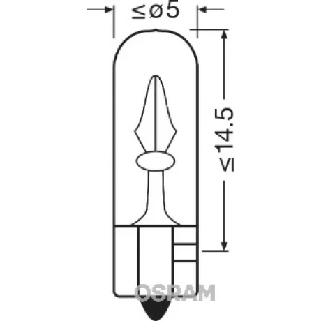 BEC 12V W2W ORIGINAL SET 10 BUC OSRAM