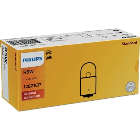BEC AUXILIAR R5W BA15s 12V SET 10 buc PHILIPS