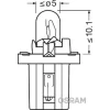 BEC BORD BX8.5D SOCLU VERDE DESCHIS 12V 2W SET 10 BUC OSRAM