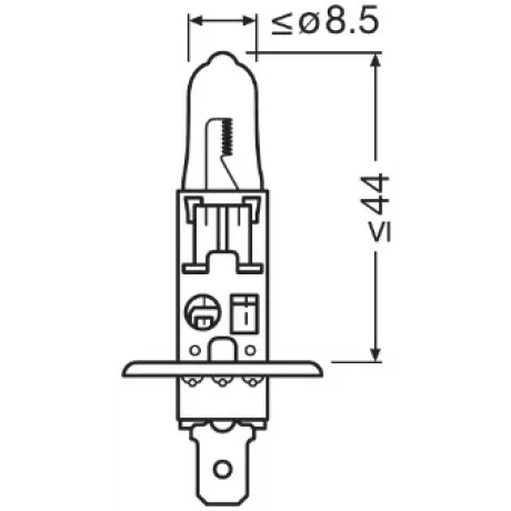 BEC CAMION 24V H1 70 W ORIGINAL BLISTER 1 OSRAM