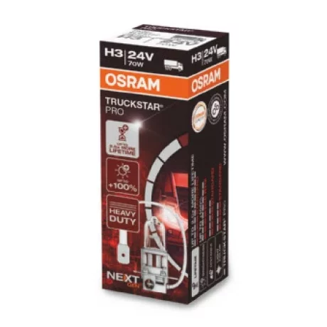 BEC CAMION 24V H3 70 W TRUCKSTAR PRO +120% NextGen OSRAM