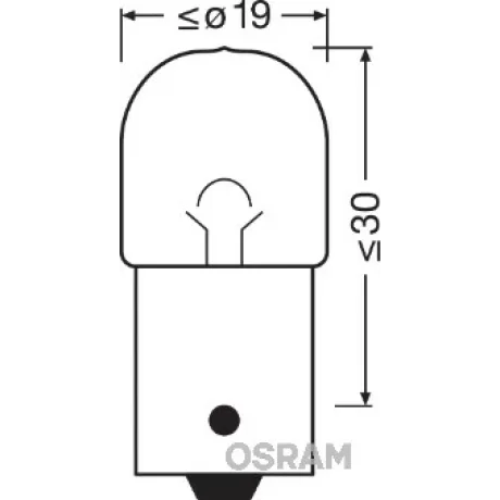 BEC CAMION 24V R10W ORIGINAL SET 10 BUC OSRAM