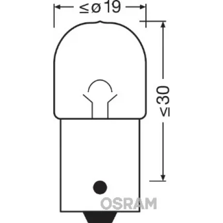 BEC CAMION 24V R5W ORIGINAL SET 10 BUC OSRAM