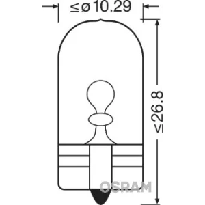 BEC CAMION 24V W5W ORIGINAL SET 10 BUC OSRAM