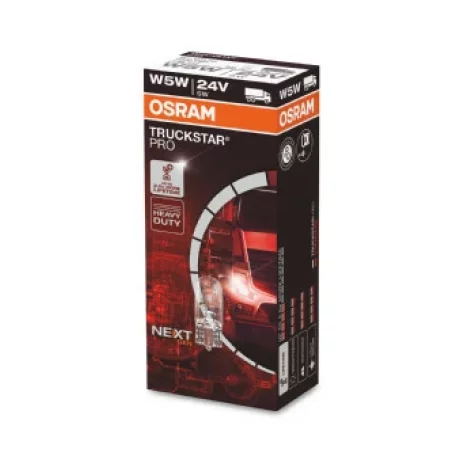 BEC CAMION 24V W5W TRUCKSTAR PRO +100% SET 10 BUC OSRAM