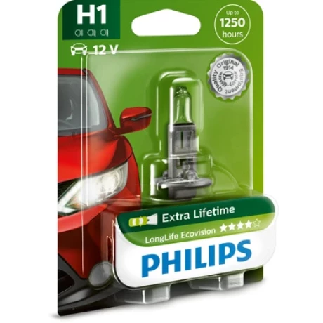 BEC FAR H1 55W 12V LONGER LIFE ECOVISION PHILIPS