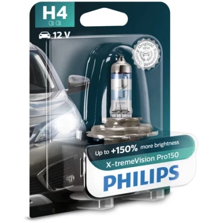 BEC FAR H4 60/55W 12V X-TREME VISION PRO150 (blister) PHILIPS