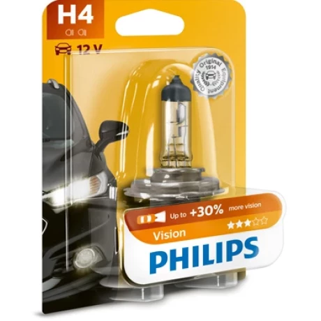 BEC FAR H4 P43t 60/55W 12V VISION (blister) PHILIPS