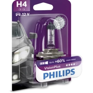 BEC FAR H4 P43t 60/55W 12V VISION PLUS PHILIPS