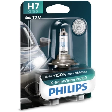 BEC FAR H7 55W 12V X-TREME VISION PRO150 (blister) PHILIPS