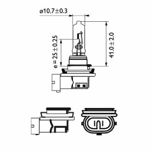 BEC FAR H9 PGJ19-5 65W 12V VISION PHILIPS