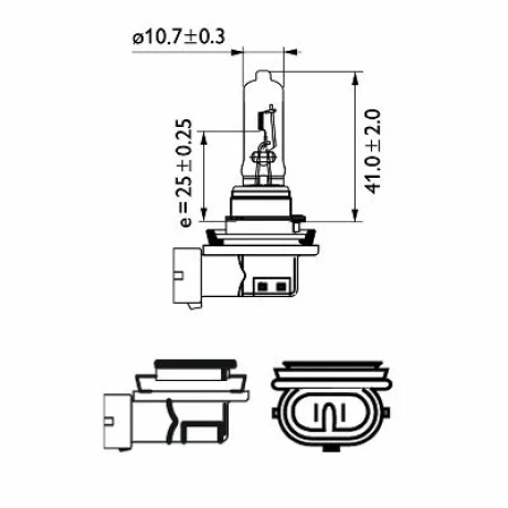 BEC FAR H9 PGJ19-5 65W 12V VISION PHILIPS