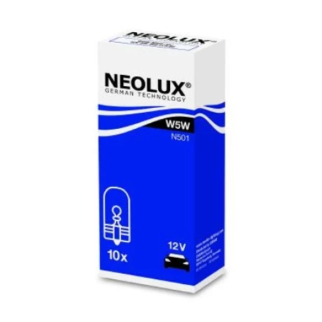 BEC FARA SOCLU 12V W5W W2.1X9.5D SET 10 BUC NEOLUX