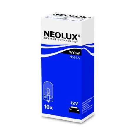 BEC FARA SOCLU 12V WY5W W2.1X9.5D SET 10 BUC NEOLUX