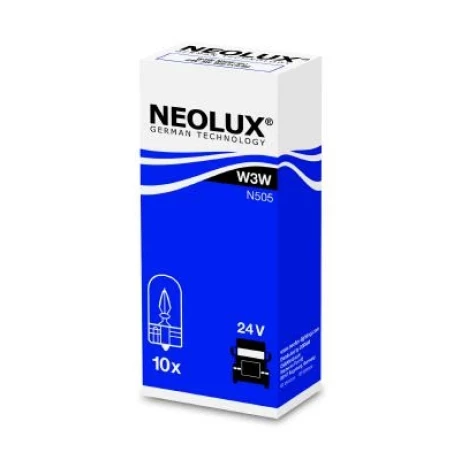 BEC FARA SOCLU 24V W3W SET 10 BUC NEOLUX