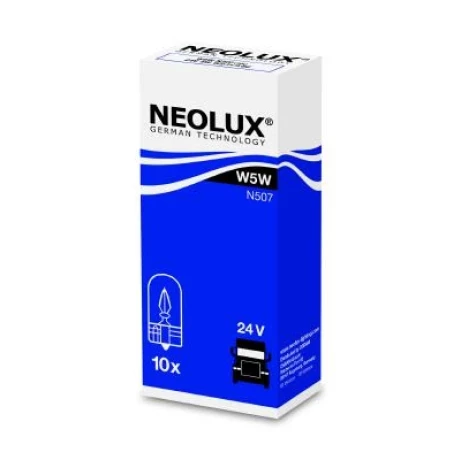 BEC FARA SOCLU 24V W5W SET 10 BUC NEOLUX