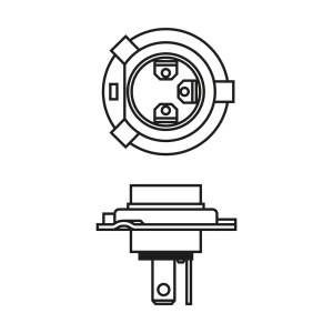 BEC H4 12V 55W / 60W PURE LIGHT (blister 1buc) BOSCH