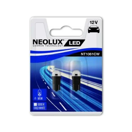 BEC LED 12V 0.5W W2.1X9.5D BLISTER 2 BUC NEOLUX