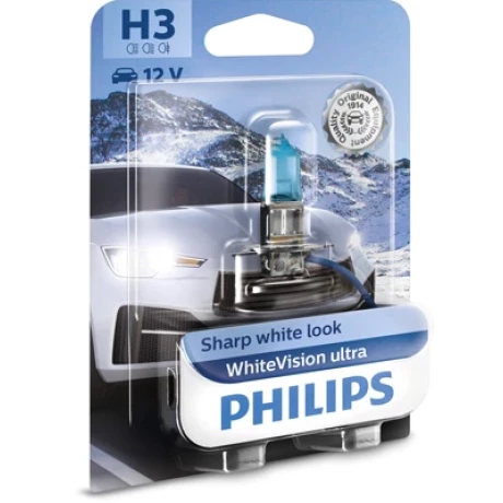 BEC PROIECTOR H3 12V WHITE VISION ULTRA (blister) PHILIPS