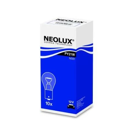 BEC SEMNALIZARE 12V PY21W GALBEN BAU15S SET 10 BUC NEOLUX