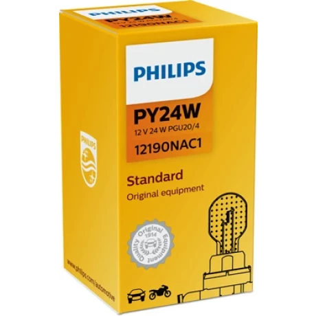 BEC SEMNALIZARE 12V PY24W HIPER VISION PHILIPS