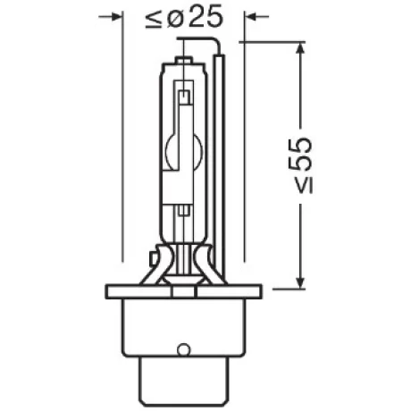 BEC XENON 85V D2R 4100 K XENARC ORIGINAL OSRAM