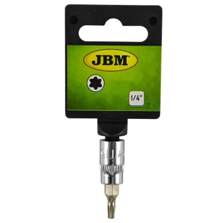 BITI PENTRU MANER SURUBELNITA TORX 1/4` T20 CROMAT JBM