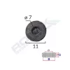 CAPAC CAUCIUC INCHIS UNIVERSAL DIAMETRU 7MM SET 10 BUC