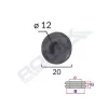 CAPAC CAUCIUC INCHIS UNIVERSAL DIAMETRU INT 12MM - EXT 20MM SET 5 BUC